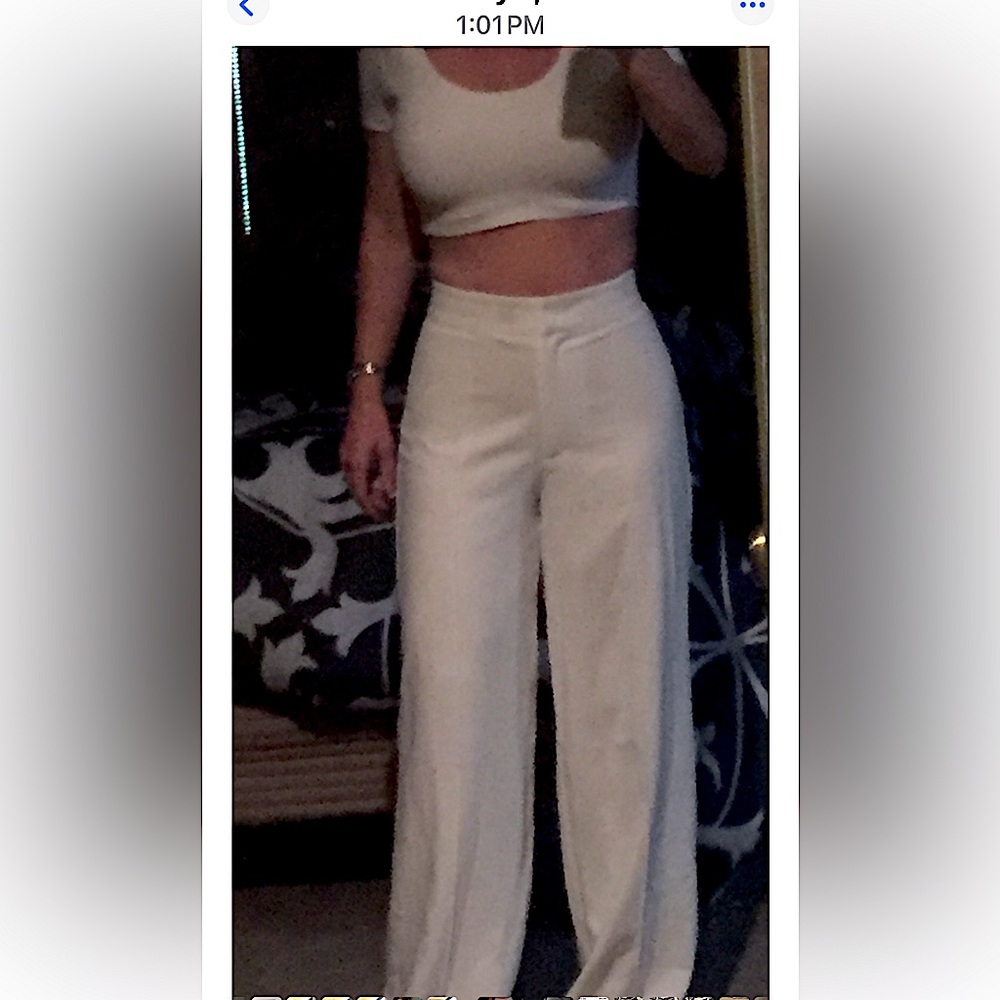 Elegant White Women's Pants